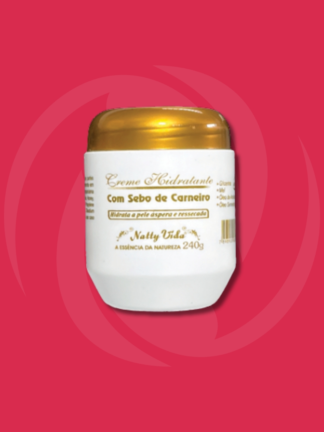 Creme Hidratante com Sebo de Carneiro 240g Natty Vida